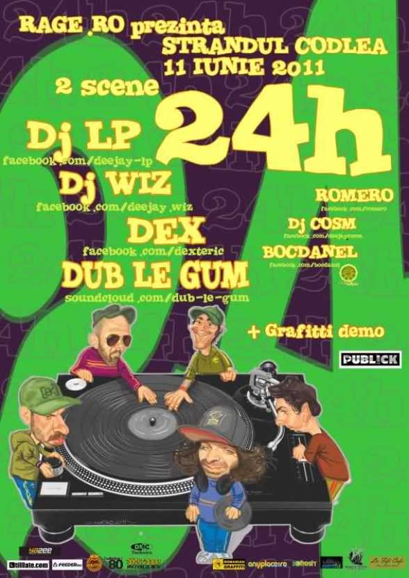 2011.IUN.11. BV. Codlea. DJ LP, DJ Wiz, DEX, Dub Le Gum, Romero, DJ Cosm, Bocdanel