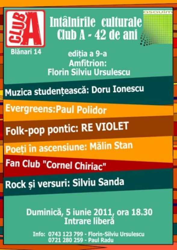 2011.IUN.5. B. Club A. Cornel Chiriac, Re Violet, Paul Polidor, Doru Ionescu