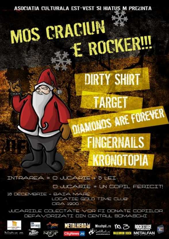 2011.DEC.18. BM. Gold Time Club. Mos Craciun e Rocker. Dirty Shirt, Target, Diamonds are Forever, Fingernails, Kronotopia