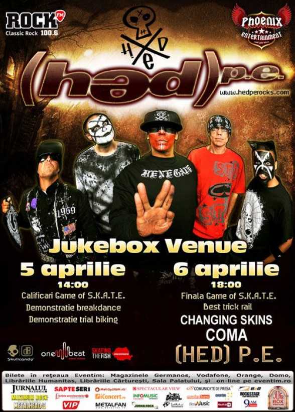 2012.APR.6. B. Jukebox Venue. Festival Skateboard. Phoenix Entertainment, Changing Skins, Coma, HED PE
