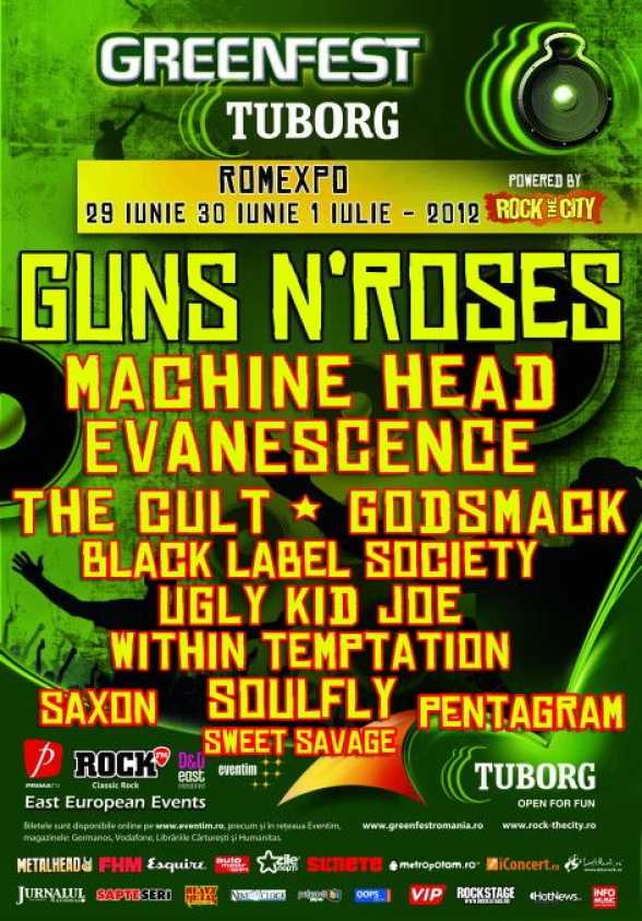 GUNS N ROSES la Tuborg Green Fest