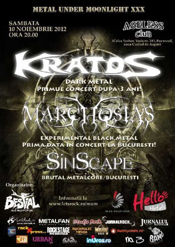 2012.NOI.10. B. Ageless Club. Metal Under Moonlight XXX. Kratos, Sinscape, Marchosias
