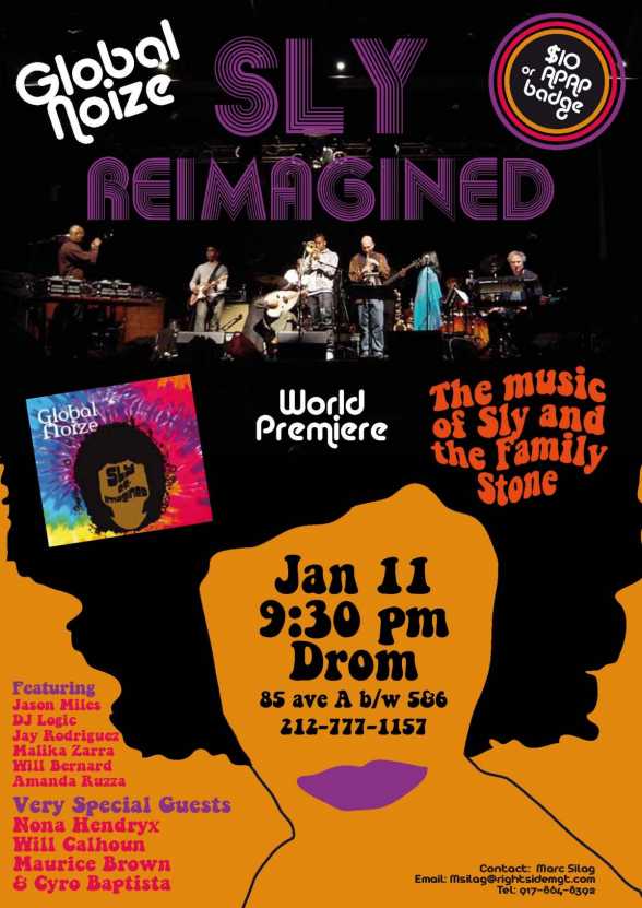 2013.IAN.11.US.NYC. Drom. Global Noize. Sly & The Family Stone Reimagined