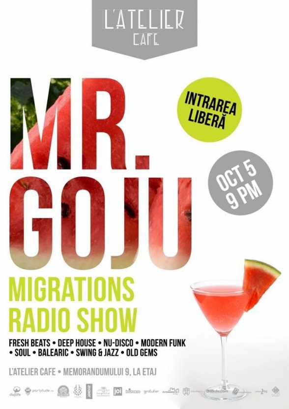 2013.OCT.5. CJ. L'Atelier Cafe. Mr. Goju, Migrations Radio Show