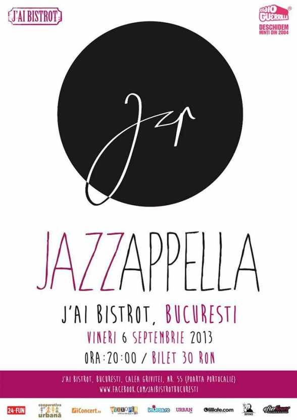 2013.SEP.6. B. Jai Bistrot. Jazzapella