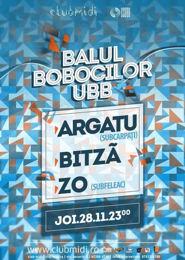 2013.NOV.28. CJ. Club Midi. Balul Bobocilor UBB. Argatu, Bitza, ZO
