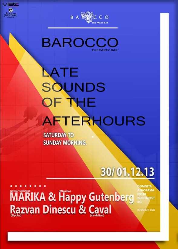 2013.DEC.1. B. Barocco. Marika, Happy Gutenberg, Razvan Dinescu, Caval