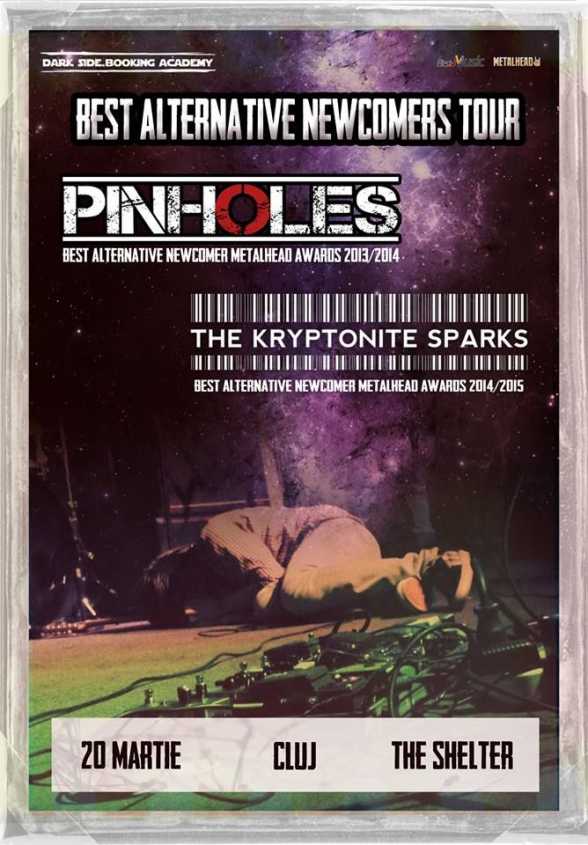 2015.MAR.20. CJ. The Shelter. PINHOLES, THE KRYPTONITE SPARKS