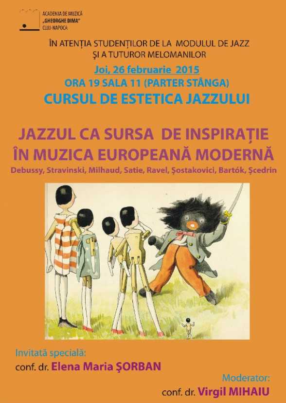 2015.FEB.26. CJ. AMGD. Cursul de Estetica Jazzului. Elena Maria ÅžORBAN