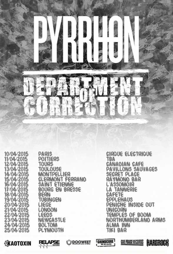 DEPARTMENT OF CORRECTION April Europe Tour (w/ Pyrrhon)