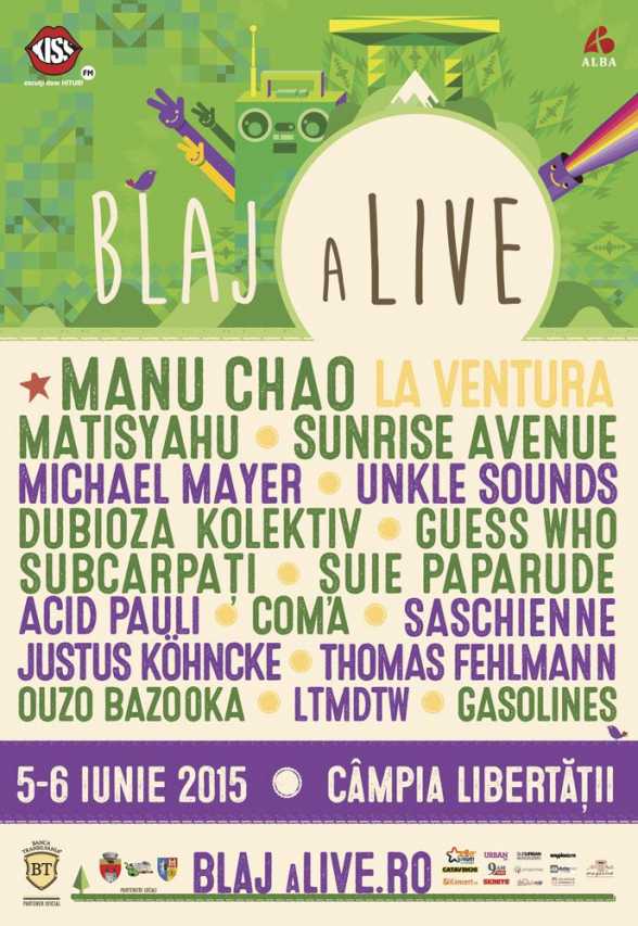 Blaj aLive 2015. trei scene noi pe Campia Libertatii
