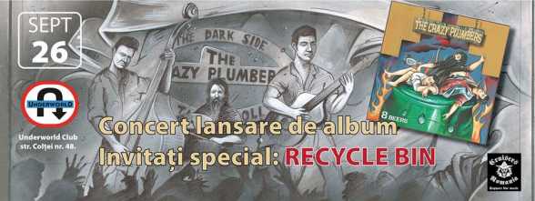 2015.SEP.26. B. Underworld Club. The Crazy Plumbers, RECYCLE BIN