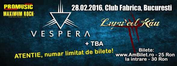 2016.FEB.28. B. Club Fabrica. Vespera, Lupu cel rau