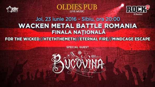 2016.IUN.23. SB. Oldies Pub. Wacken Metal Battle Romania. For the Wicked, Hteththemeth, Eternal Fire, Mindcage Escape