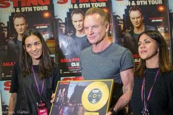 Sting, Disc de aur in Romania